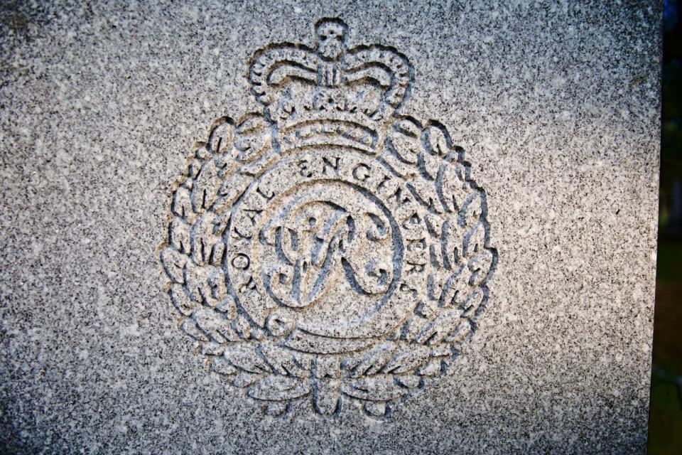 One of the headstone of Corporal James Normansell, Royal Engineers instaled in 2020 in Ross Bay cemetery in Victoria on the previously unmarked graves of veterans. 