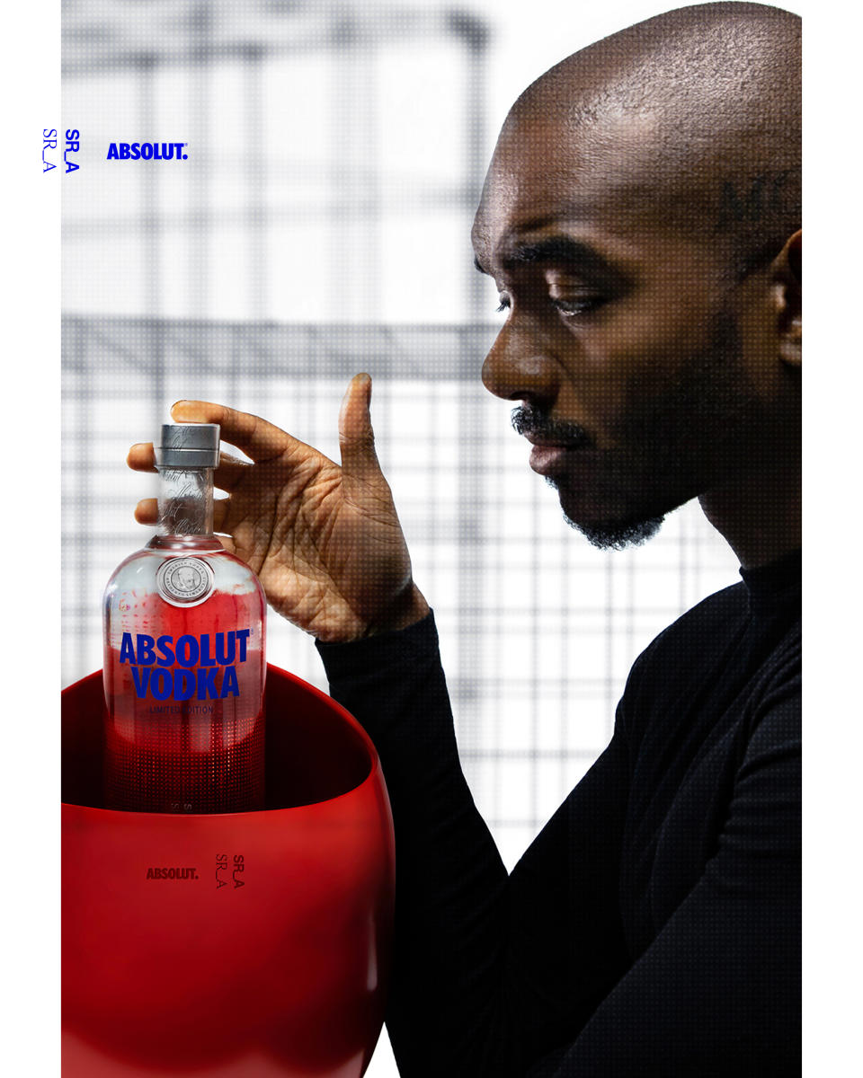 The campaign of Absolut Vodka x Samuel Ross.