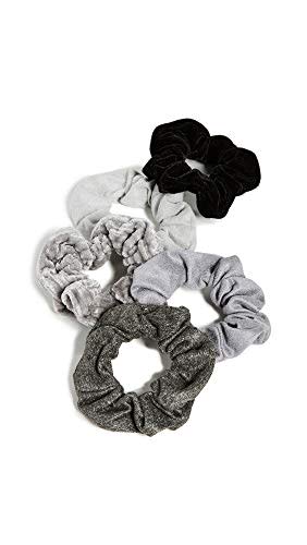 Kitsch Black and Grey Velvet Scrunchies (Amazon / Amazon)