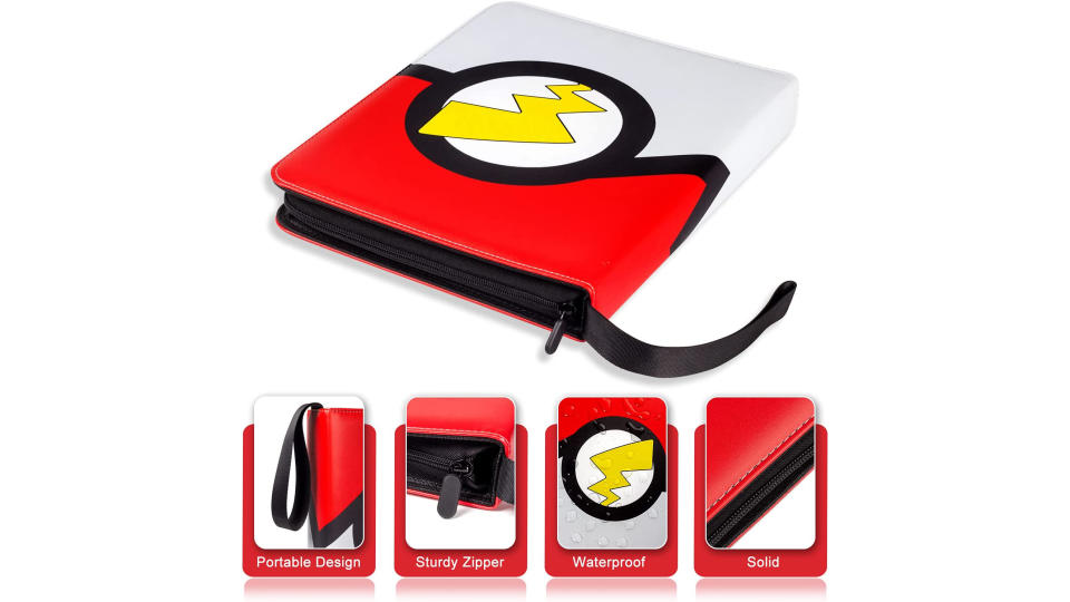 4-Pocket Binder for Trading Cards with 50 Removable Sheets Holds 400 Cards. (Photo: Amazon SG)