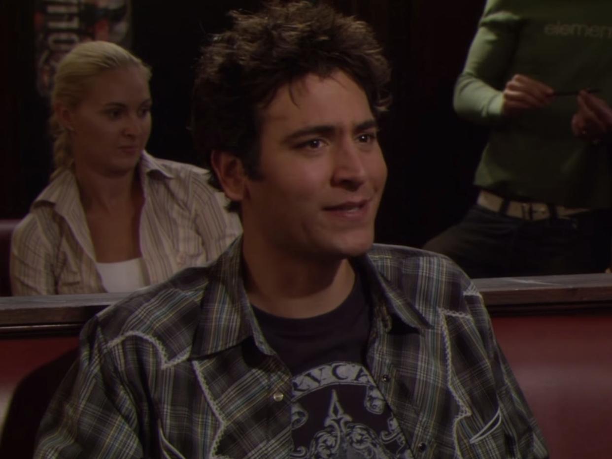 josh radnor portraying ted on how i met your mother