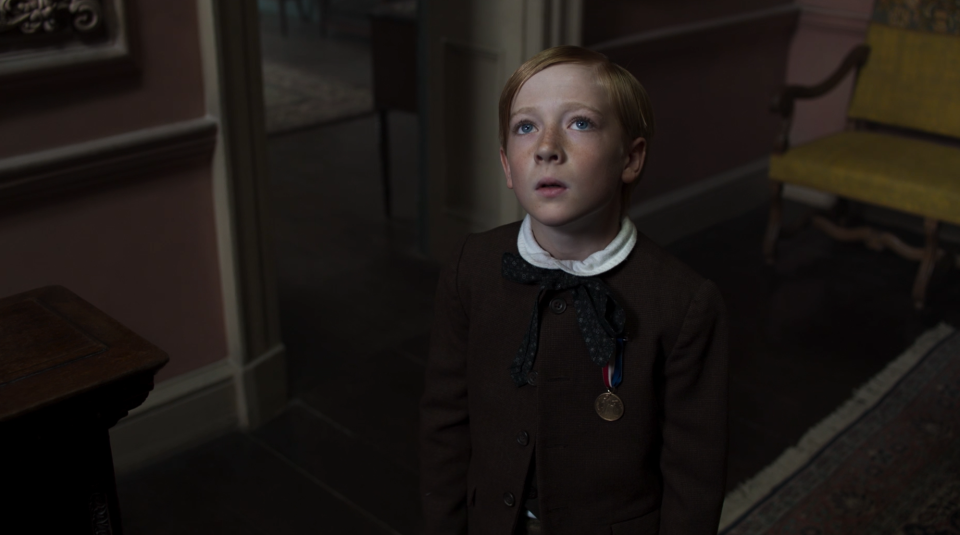 Oliver Zetterström as young Faraday in <i>The Little Stranger</i>. (Pathe)