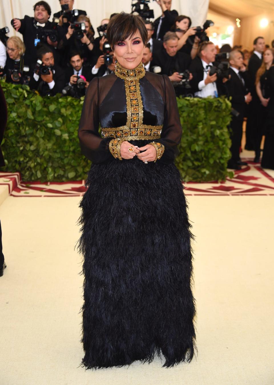 Kris Jenner at the Met Gala in New York City on May 7, 2018.