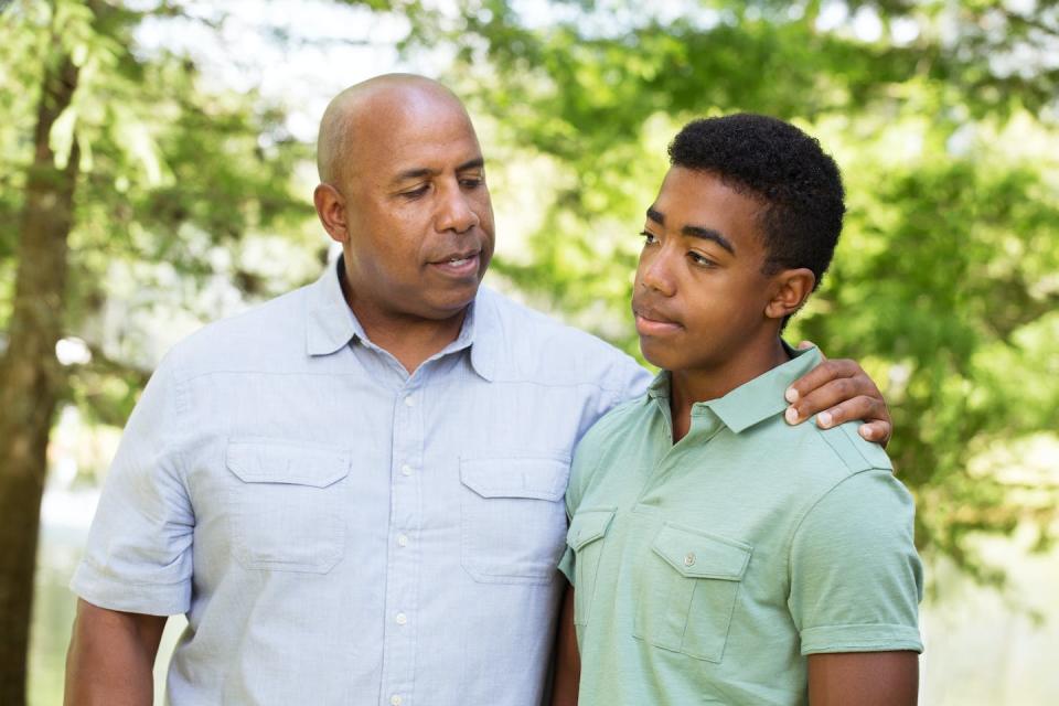 Approach the conversation in different ways, like going for a walk with your child. (Shutterstock)