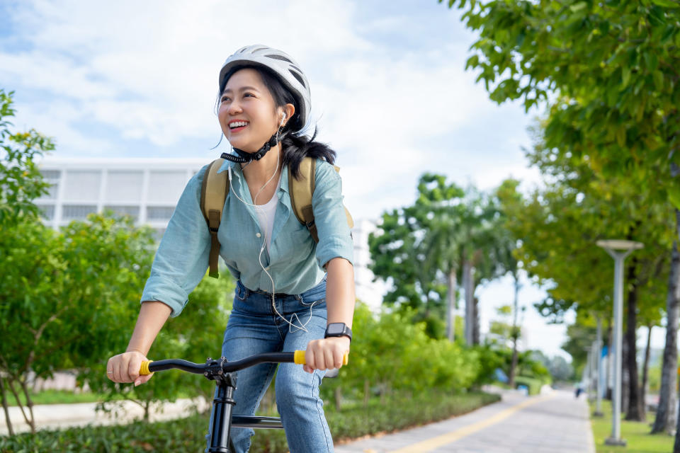 騎腳踏車不但可以燃脂、增肌，也能預防心血管疾病。（圖片來源：Getty Image）
