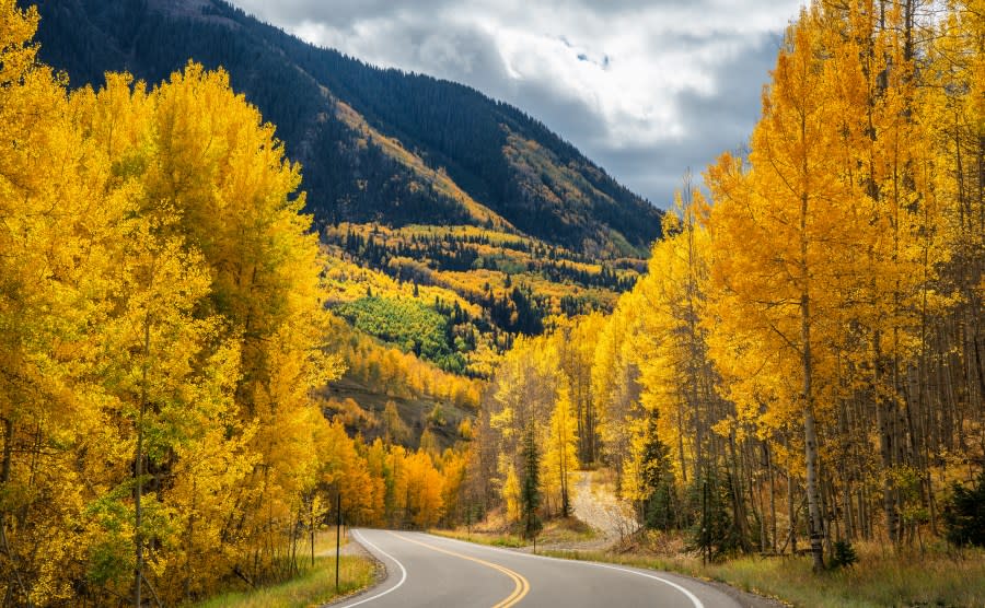 Autumn views near Telluride Colorado Scenic Highway 145 Rocky Mountains (Getty Images)