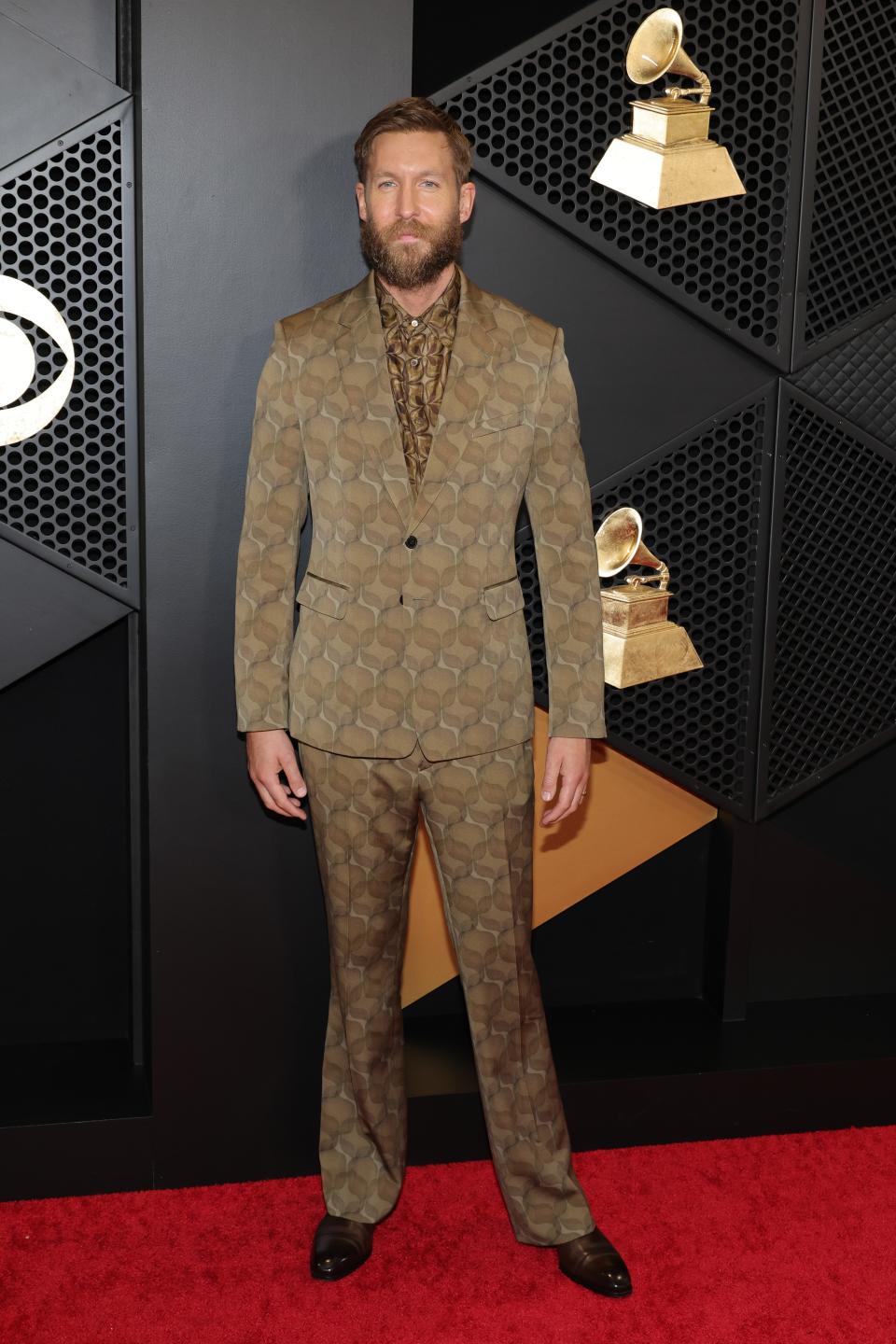 LOS ANGELES, CALIFORNIA - FEBRUARY 04: Calvin Harris attends the 66th GRAMMY Awards at Crypto.com Arena on February 04, 2024 in Los Angeles, California. (Photo by Kayla Oaddams/WireImage)