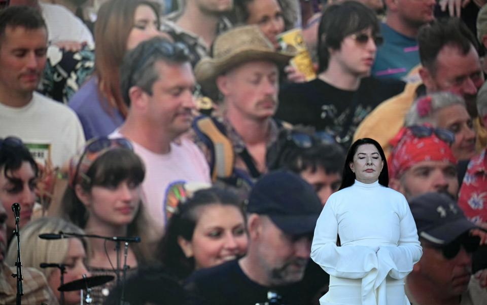 Marina Abramovic at Glastonbury