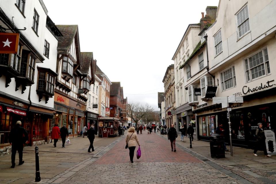 Net physical business closures are down at their lowest level in five years (Gareth Fuller/PA) (PA Archive)