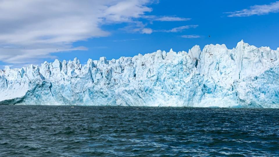 Stunning ice mountains. - Credit: Courtesy Volvo Penta