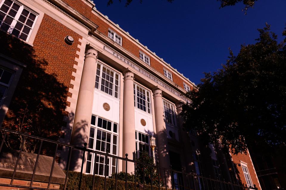 The Spartanburg federal courthouse building Tuesday, Feb. 16, 2021.