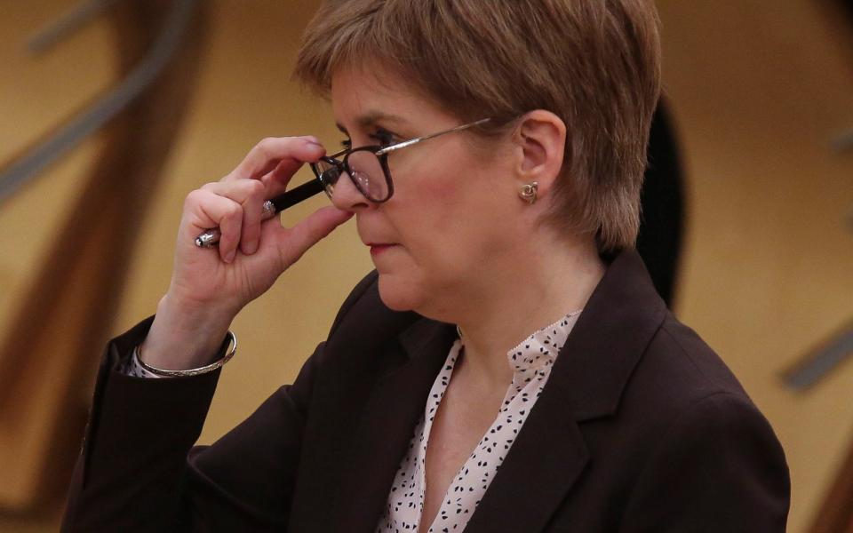 Nicola Sturgeon denied Scotland was falling behind England on the vaccine roll-out -  Getty Images Europe