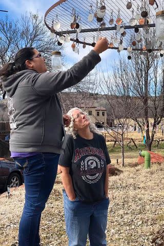 <p>Courtesy Dorothy Green</p> Dorothy Green and her surviving children Sierra and Shane Aranda, visited the Selah Carefarm.