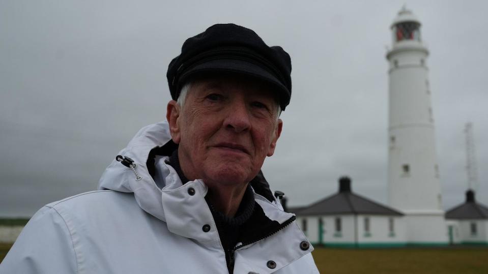 Former lighthouse keeper Neil Hargreaves at Nash Point 