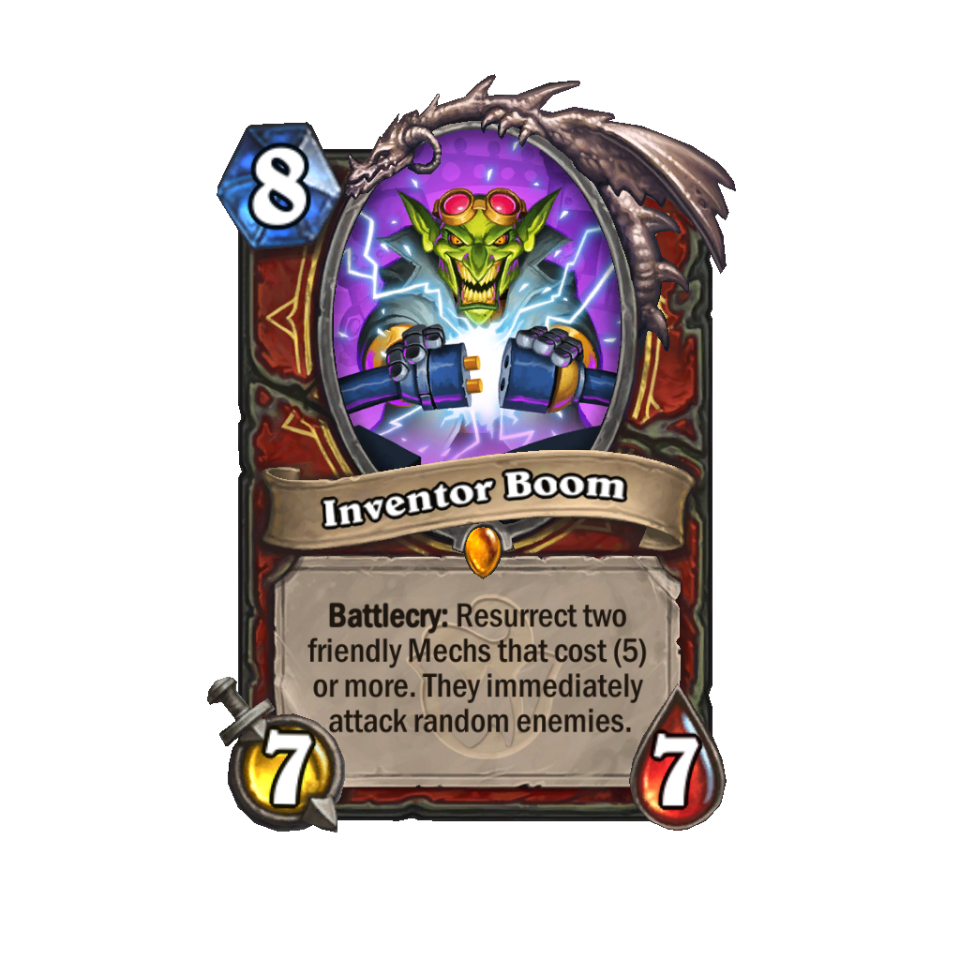 Reveal cards from Hearthstone's Whizzbang's Workshop expansion