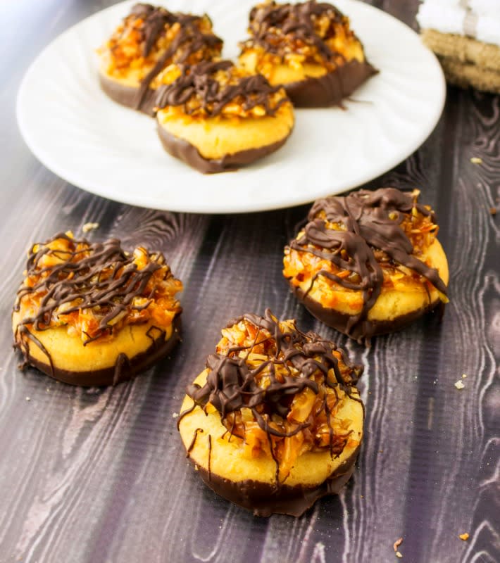 <p>Deanna Samaan</p><p>You're going to love this version as much as you love the original Girl Scout Cookie!</p><p><strong>Get the recipe: <a href="https://parade.com/841664/deannasamaan/girl-scout-cookies-all-year-long-try-these-no-bake-caramel-delights/" rel="nofollow noopener" target="_blank" data-ylk="slk:No-Bake Caramel deLites;elm:context_link;itc:0;sec:content-canvas" class="link ">No-Bake Caramel deLites</a></strong></p>