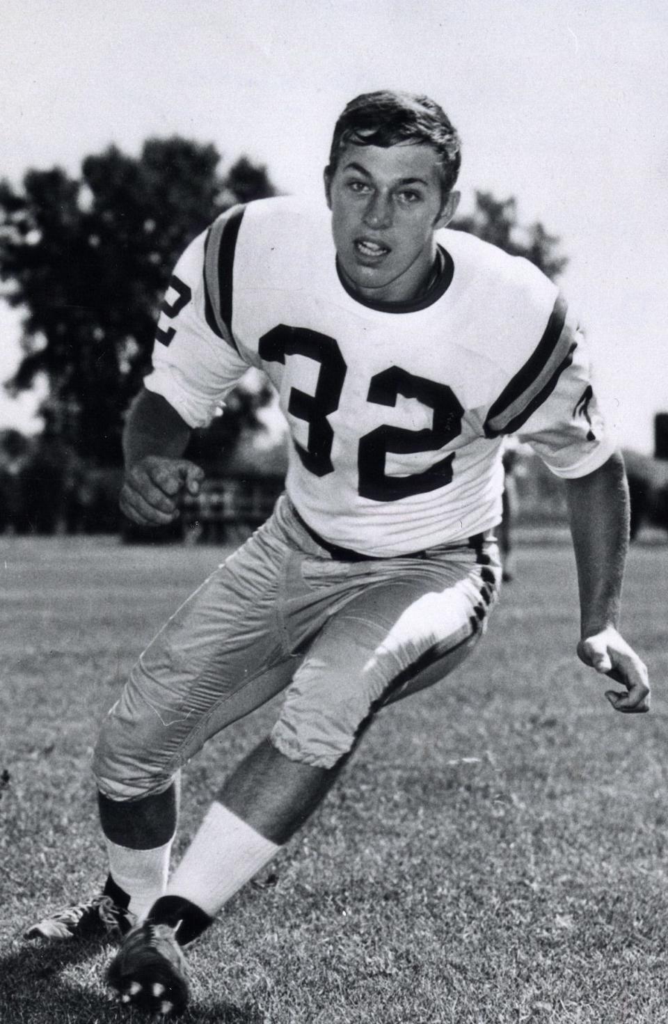 Green Bay Packers running back Larry Krause returned a kickoff for a touchdown in 1970.