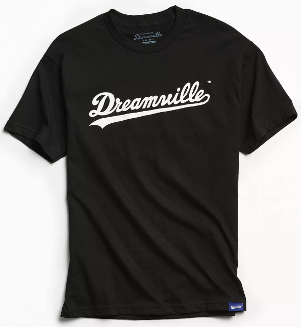 black and white shirt that says "dreamville"