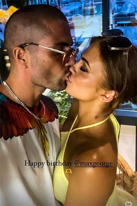 maisie-smith-max-george-birthday-kiss