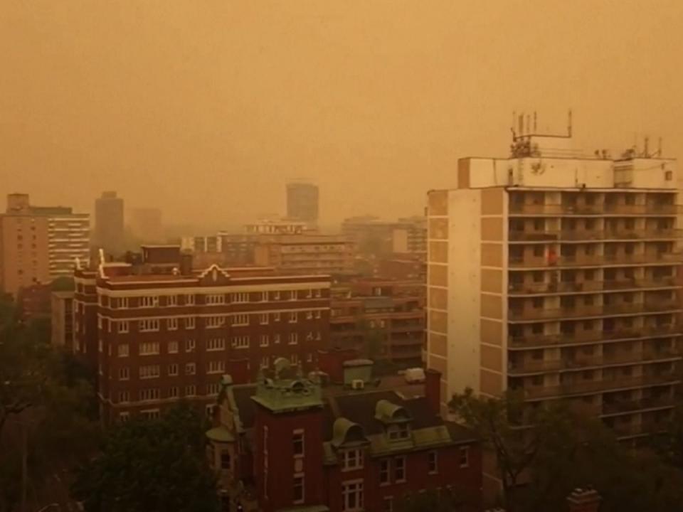 加拿大野火肆虐，導致北美空氣品質大受影響。