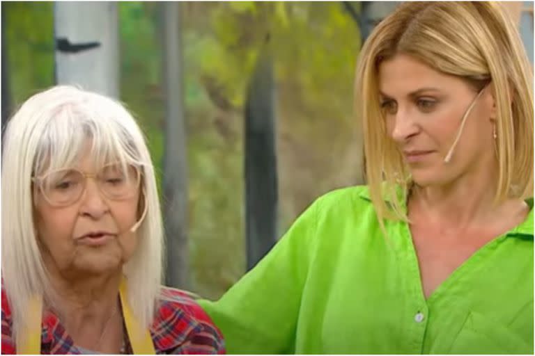 Eugenia Tobal se acercó a abrazar a la participante (Foto: Captura de video)