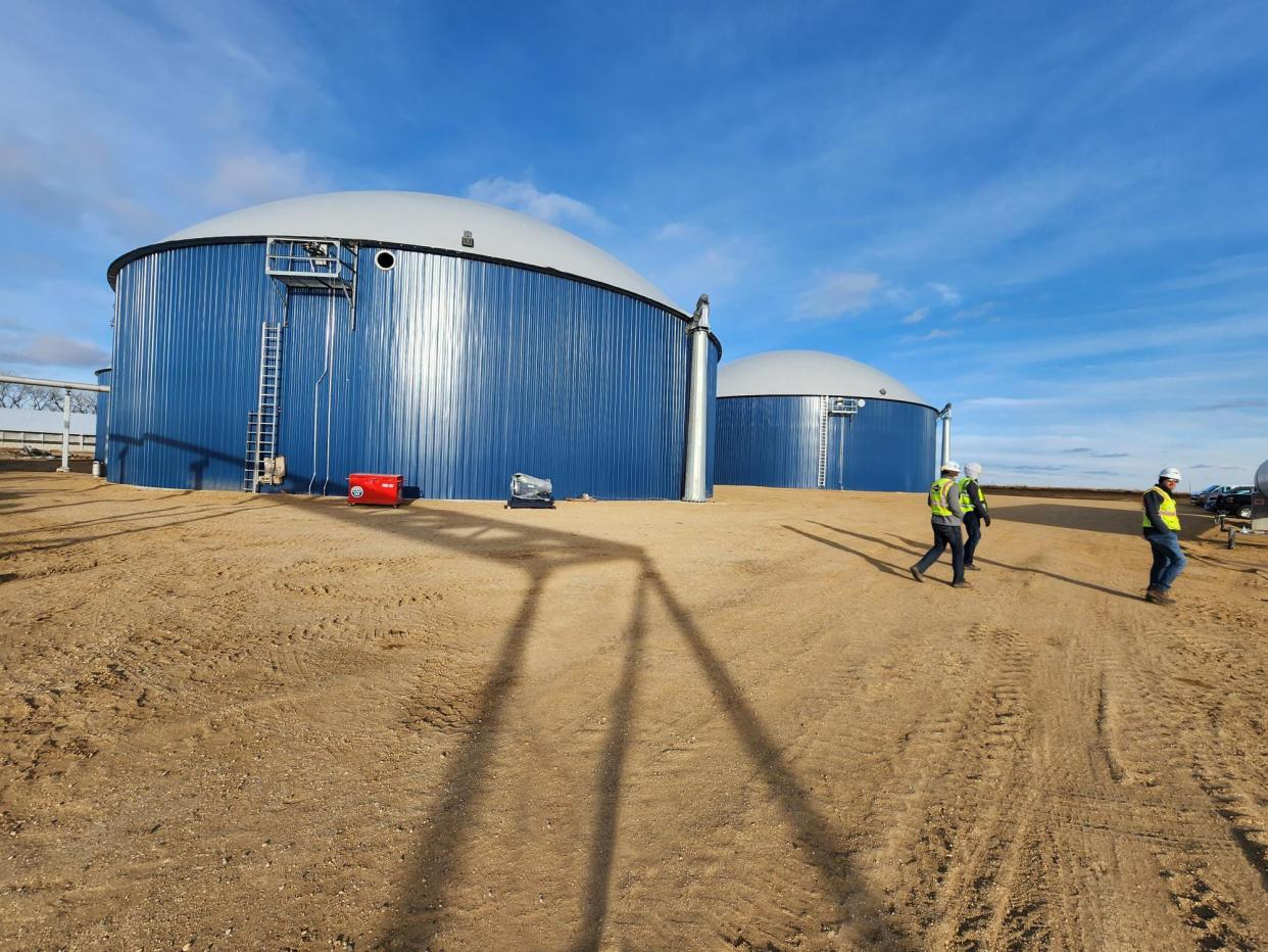 The digesters at Drumgoon Dairy in Lake Norden.