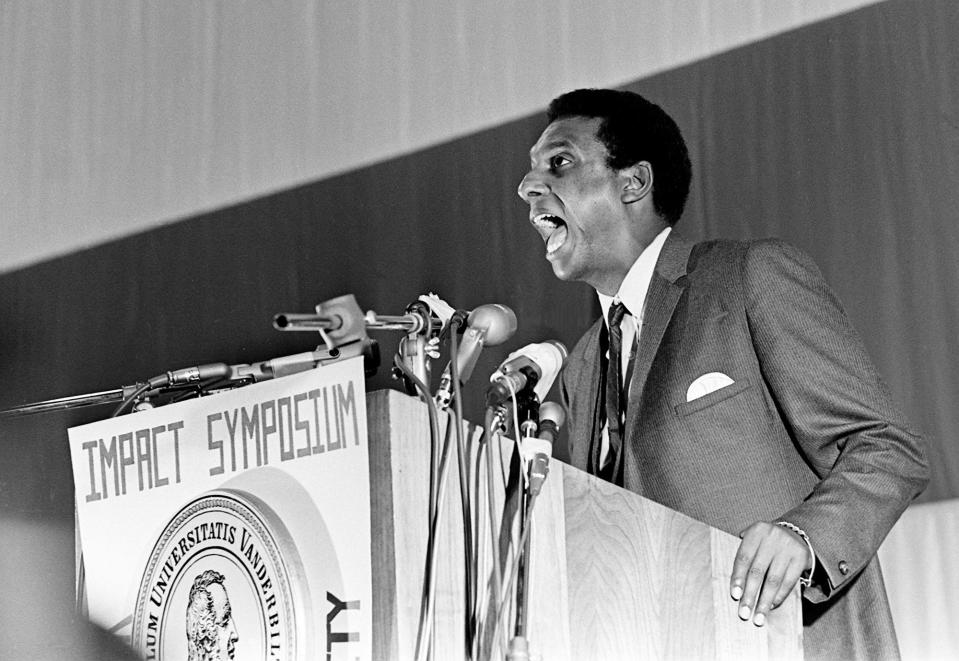 Stokely Carmichael, the militant leader of the Student Nonviolent Coordinating Committee, interpreted black power as the need of the black community to organize for political control in his speech at the Impact symposium at Vanderbilt University on April 8, 1967.