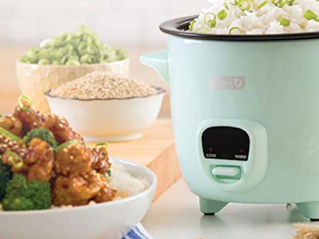 Dash Mini Rice Cooker, Aqua