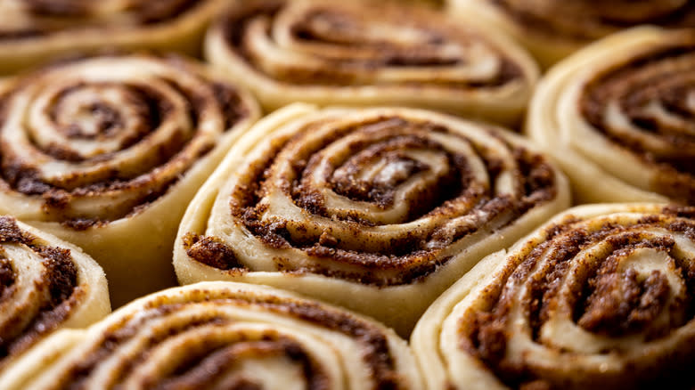 Cinnamon rolls rising