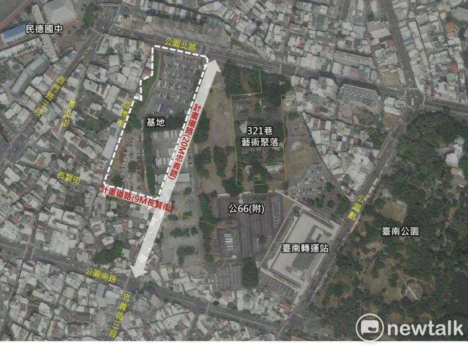 位於台南市北區2.25公頃的「觀光藝文商業專用區」國有土地即將啟動開發招商，該案採設定地上權方式辦理，預估投資金額上看75億。市府文化局歡迎各界踴躍投標，透過公私合作開發活化閒置土地，改善都市景觀並帶動地區觀光藝文發展。   圖：台南市政府提供