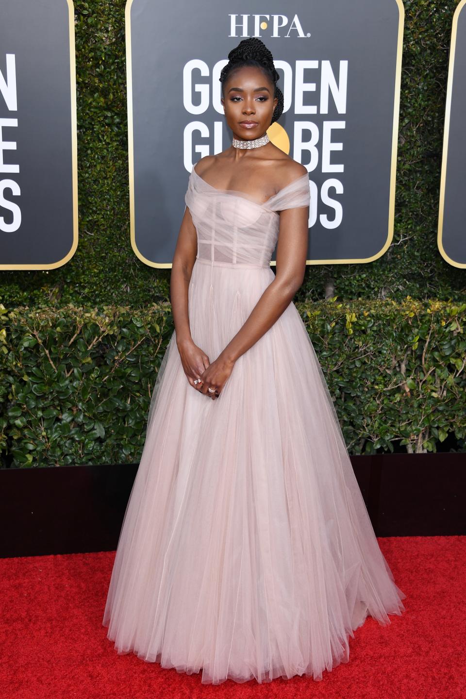 <h1 class="title">Kiki Layne in Dior Haute Couture and Bulgari jewelry</h1><cite class="credit">Photo: Getty Images</cite>