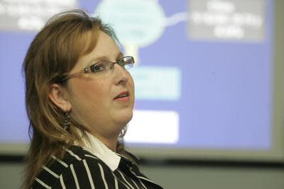 Lisa Salberg, CEO and founder of the Hypertrophic Cardiomyopathy Association at the Home News Tribune office in East Brunswick on January 28, 2010.