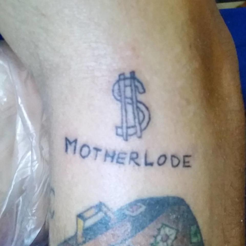 <p>And this not-so-gangster tat. </p>