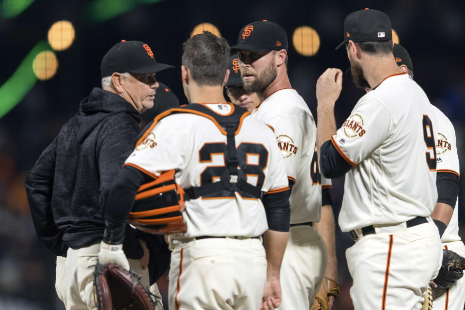 After blowing a save Monday night against the Miami Marlins, San Francisco Giants pitcher Hunter Strickland punched a door and fractured his hand.