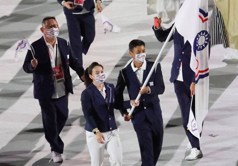 在奧運中只能拿會旗參加的中華台北。中華奧會提供