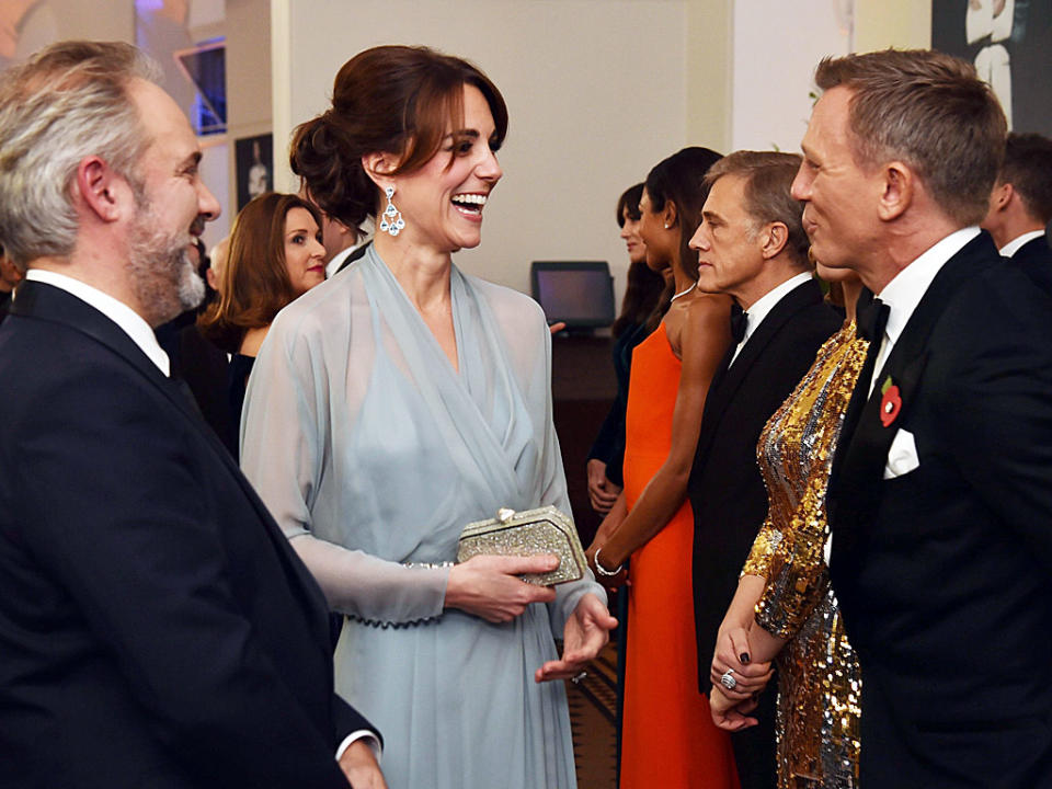 <p>Kate Middleton shared a laugh with the Bond actor, Daniel Craig. </p>