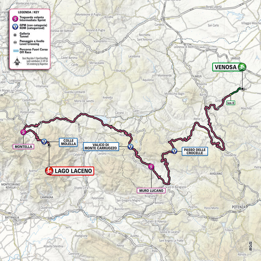 Maps and profiles of the 2023 Giro d'Italia