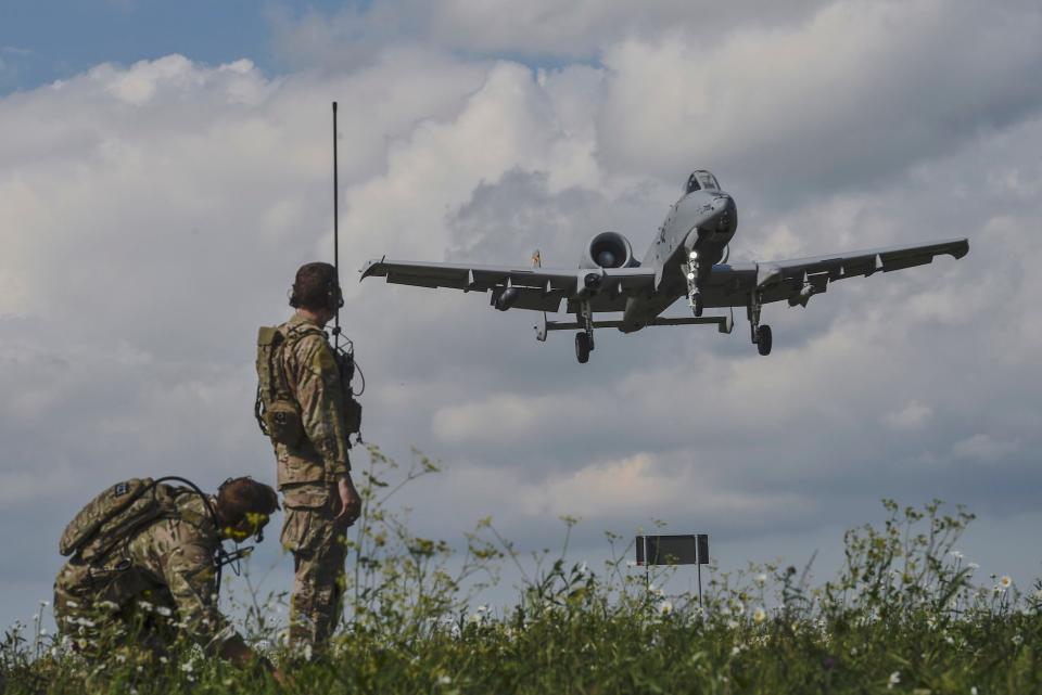 Air Force combat controllers A-10 highway Estonia