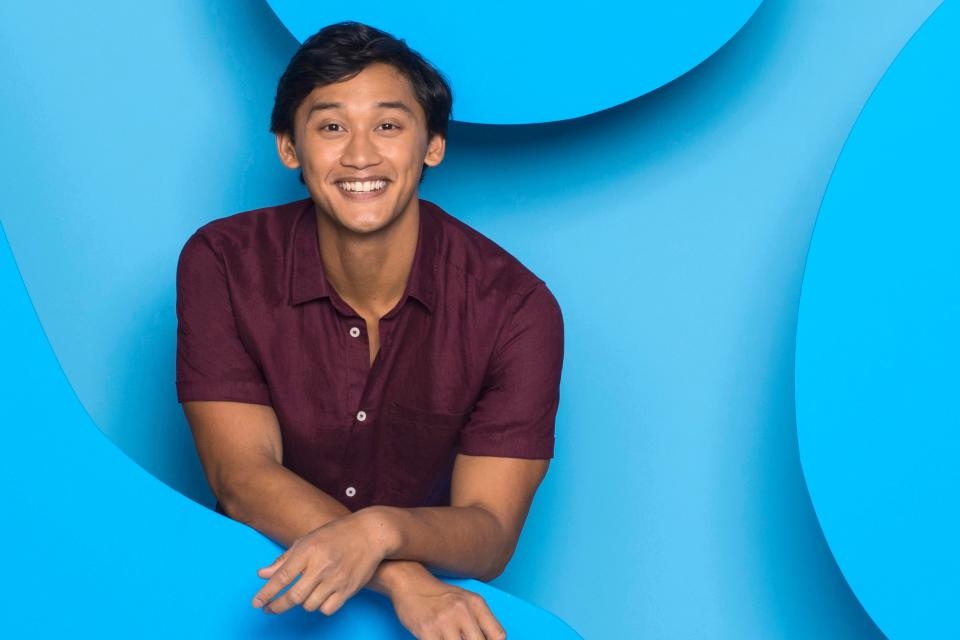 The new host of "Blue's Clues," Joshua Dela Cruz, on Nickelodeon.