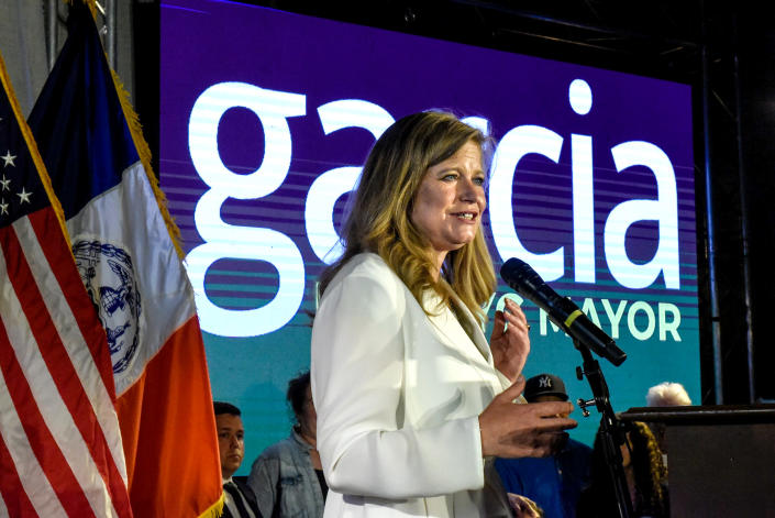 Image: Mayoral Candidate Kathryn Garcia Holds Primary Night Watch Party In Brooklyn (Stephanie Keith / Getty Images)