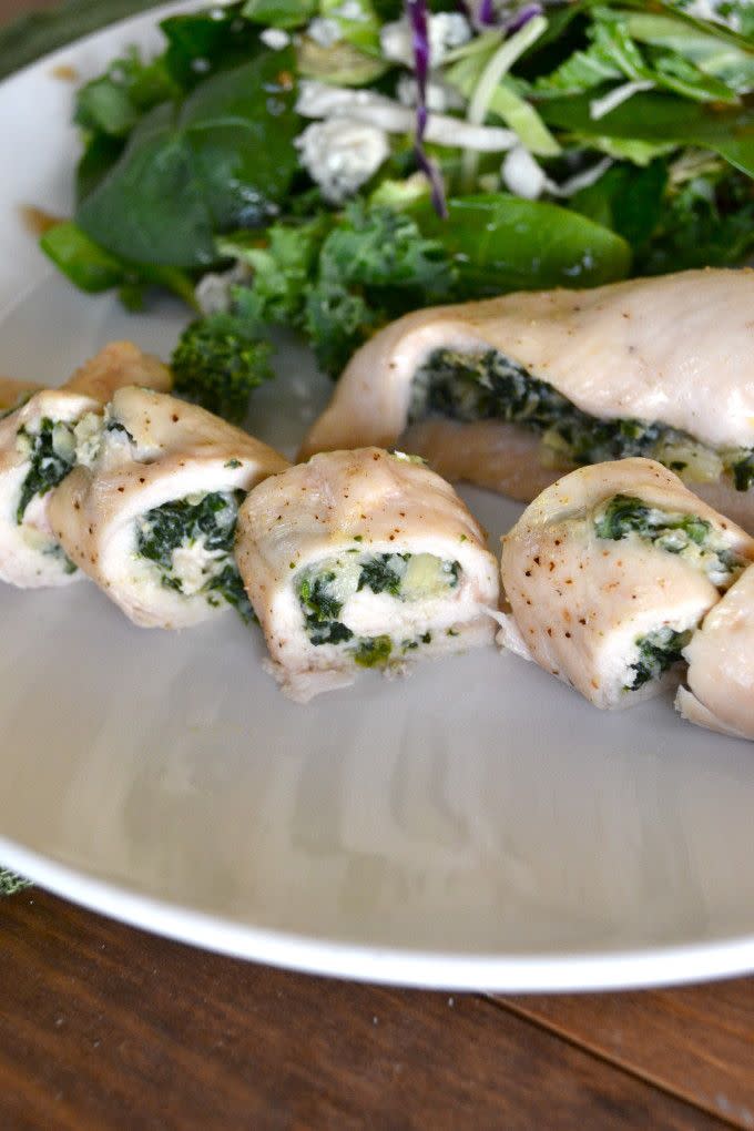 Spinach Artichoke Stuffed Chicken