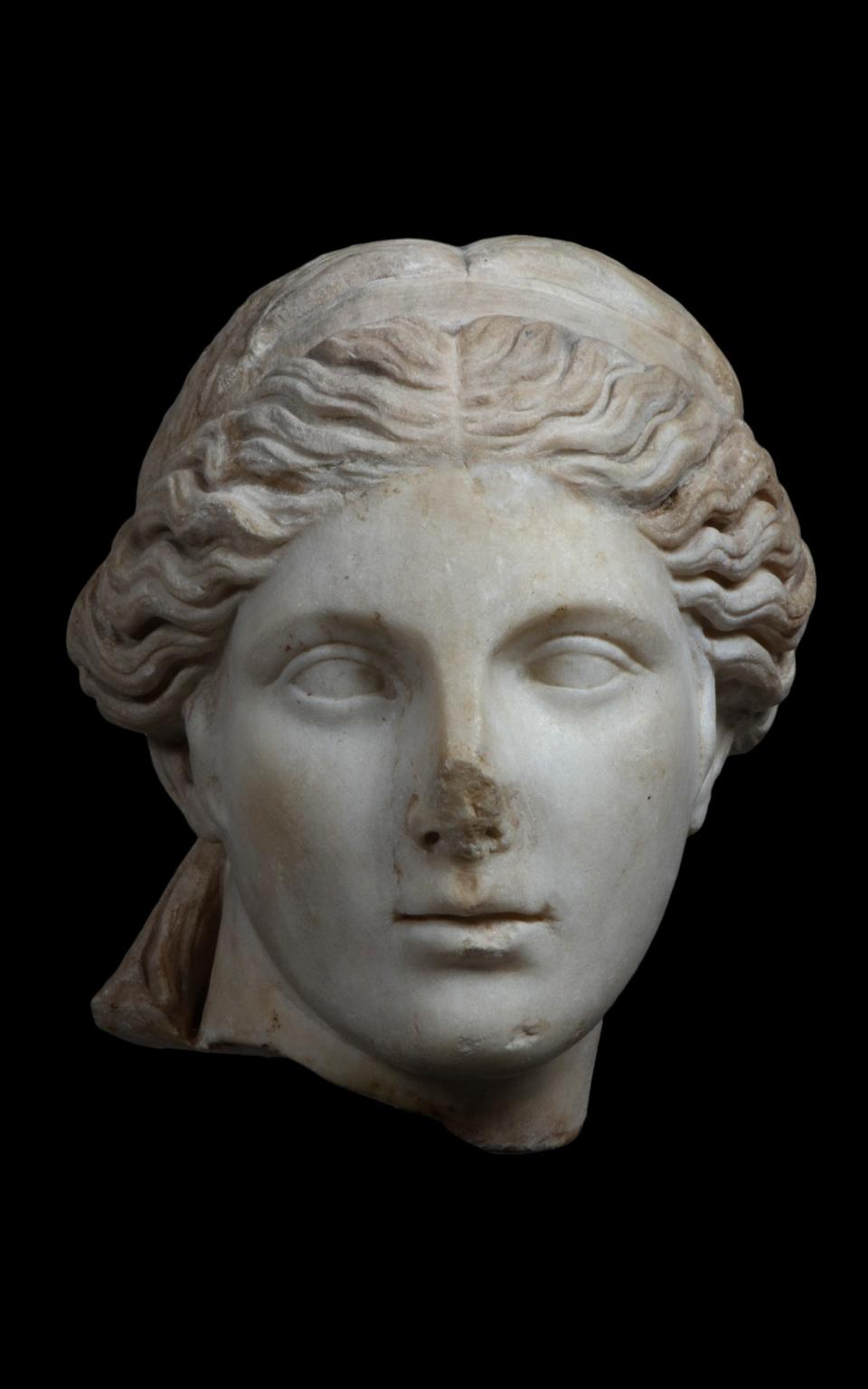 Head of Aphrodite, Roman, 1st – 2nd Century AD - Courtesy Galerie Chenel 