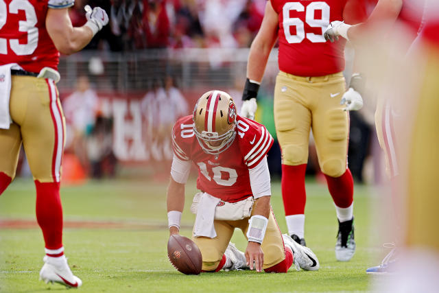 49ers beat Dolphins, but lose Garoppolo for the season with a broken foot
