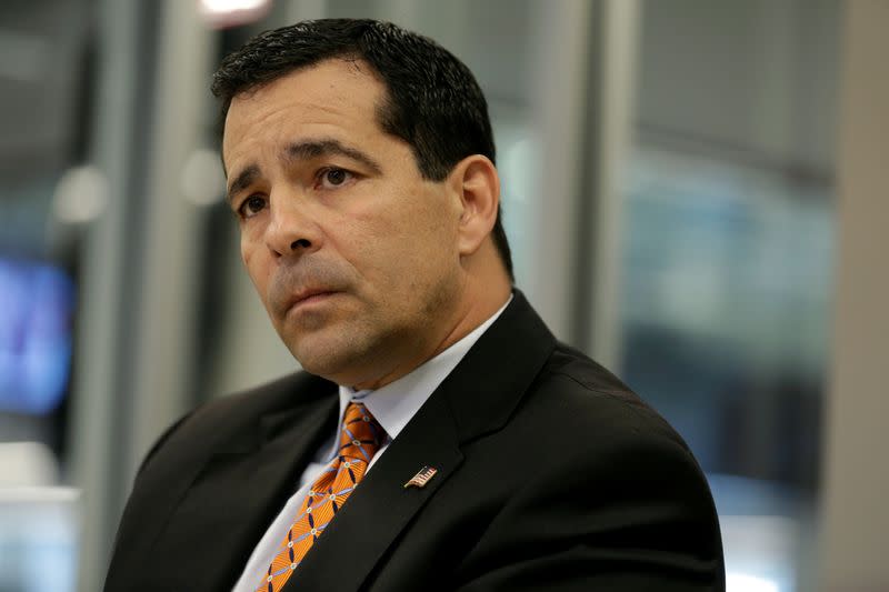 Director of the National Counterintelligence and Security Center William Evanina speaks during the Reuters Cybersecurity Summit in Washington