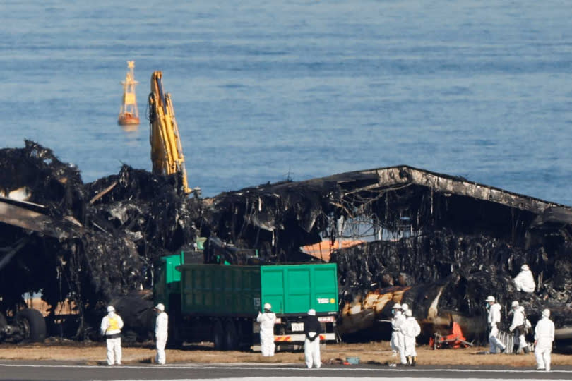 日本航空（JAL）與海上保安廳巡邏機在跑道擦撞事故。（示意圖／達志／路透社）