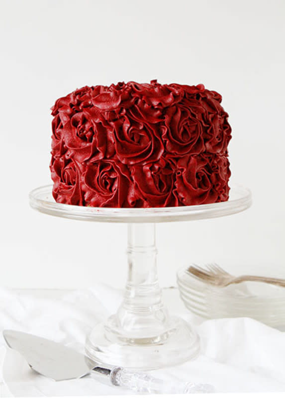 <p>I Am Baker</p><p>It's called the Run for the Roses, but I'd prefer this cake over a bunch of flowers. <a href="http://iambaker.net/red-velvet-buttercream-rose-cake/" rel="nofollow noopener" target="_blank" data-ylk="slk:Get the recipe HERE!;elm:context_link;itc:0;sec:content-canvas" class="link ">Get the recipe HERE!</a></p>