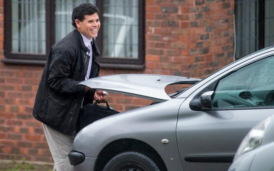 Saleh Ibrahim Mabrouk outside his former home in Reading in 2017