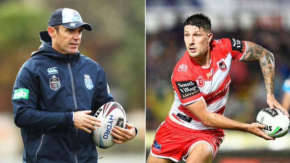 Brad Fittler (pictured right) and Gareth Widdop (pictured left). (Getty Images)