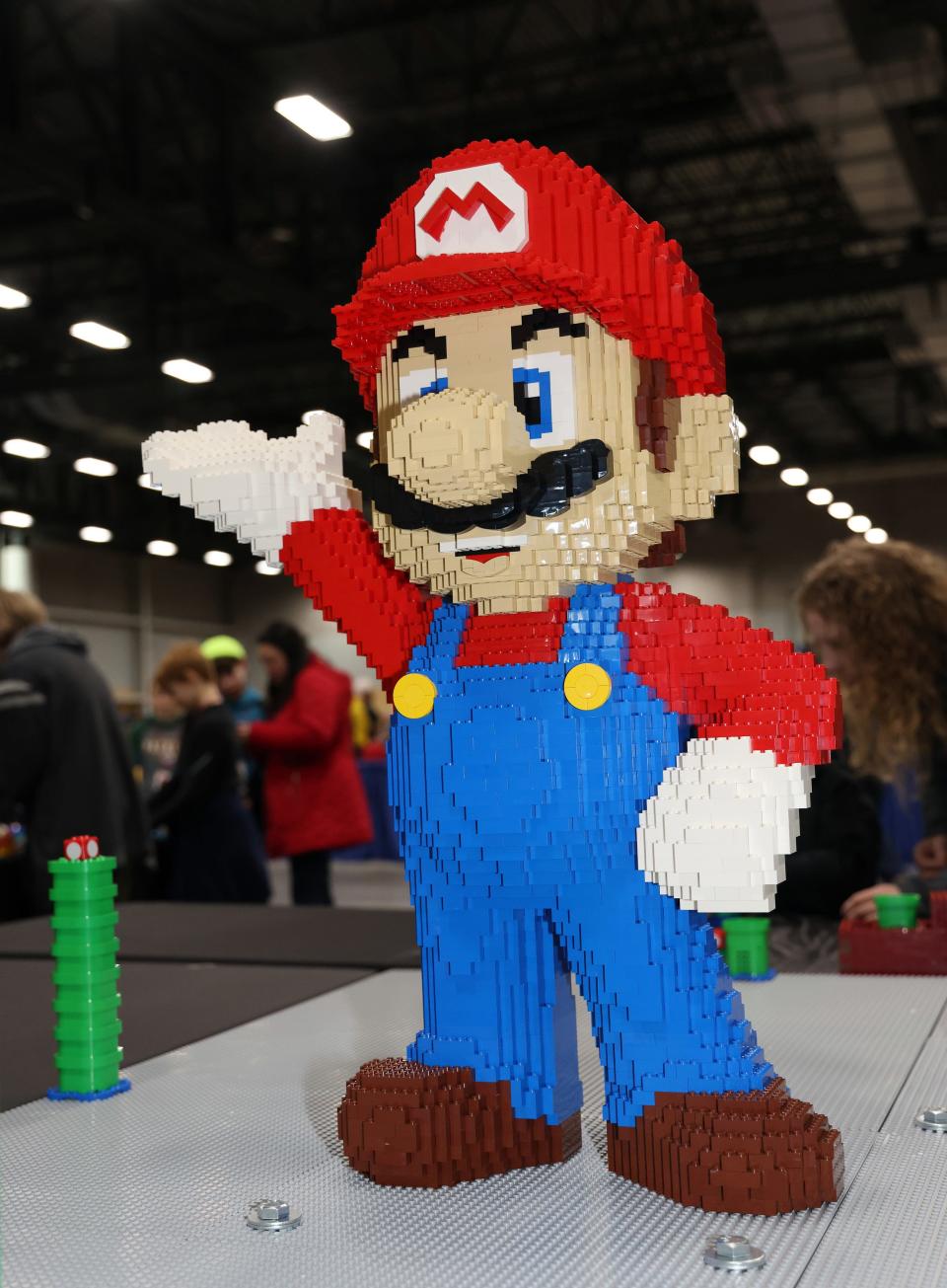 Super Mario welcomed guests to Brick Fest Live's stop last month at the Iowa Events Center in Des Moines. The touring event will be at Resch Expo on Saturday and Sunday.