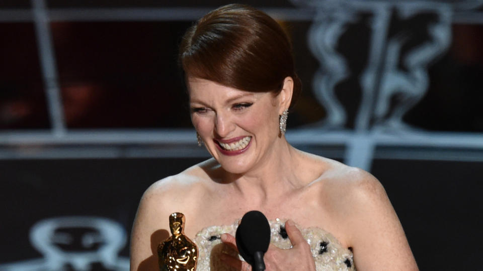 Die Stunde ihres größten Erfolgs: Julianne Moore bei der Oscar-Verleihung 2015